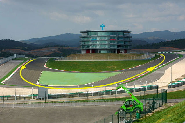Turn 6 and VIP complex, Circuit do Algarve, Portugal. Photo: © Marcus Potts / CMC Graphics