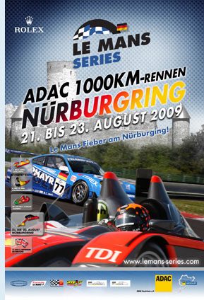 Official Poster for the Nurburgring 1000 Kilometres 2009