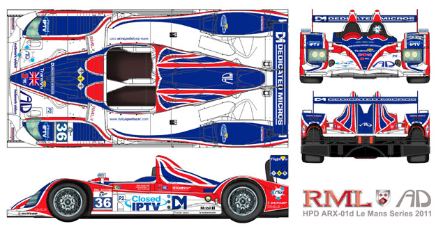 RML AD Group HPD 2011, livery visuals