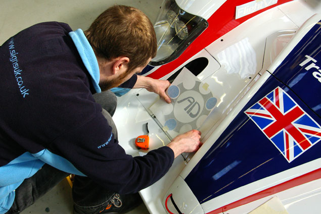Preparing the livery for the RML AD Group HPD
