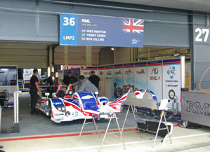 RML AD Group in the new Silverstone pit garage, 2011. Photo: Marcus Potts